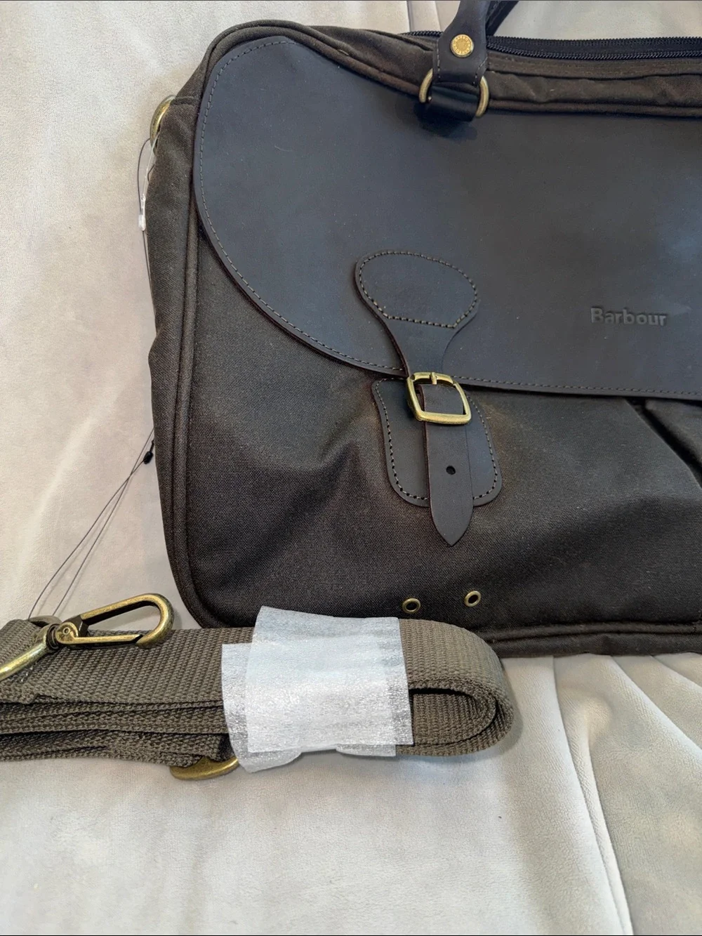 Barbour Wax Leather Briefcase